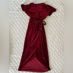 Fraiche by J Velvet Faux Wrap Dress